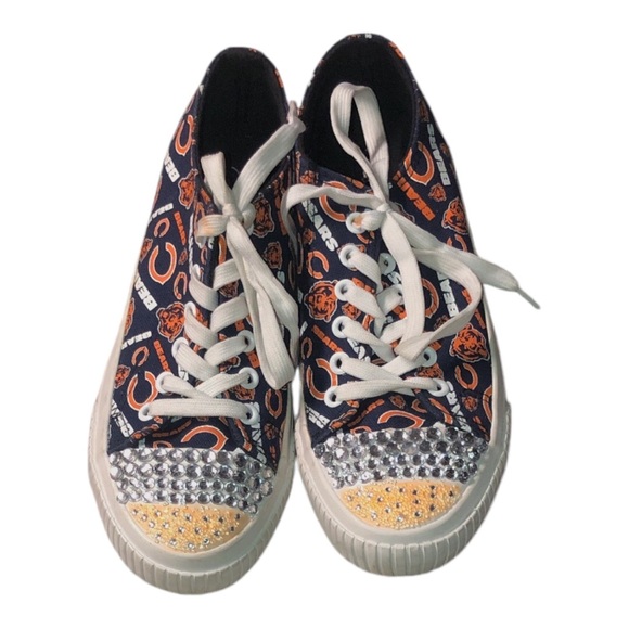 Chicago Bears Custom Bling Sneakers - Picture 5 of 13